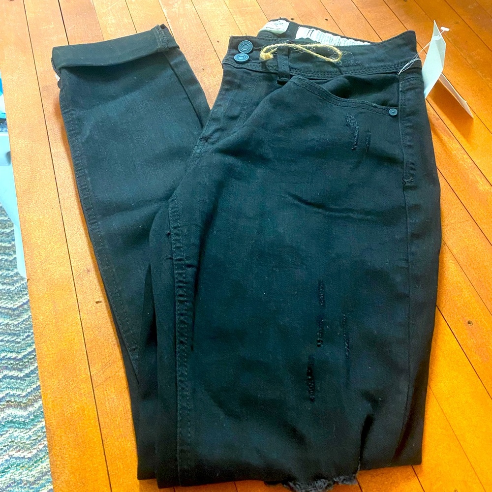 Indigo Rein black ripped jeans size 11